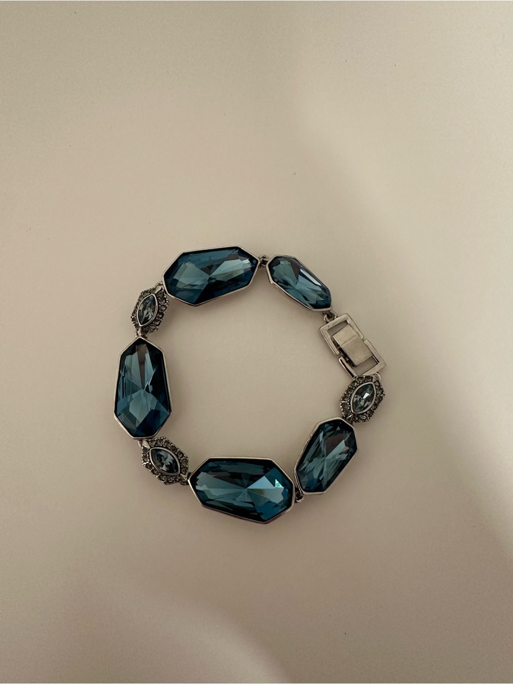 Givenchy Blue Faceted Crystal Bracelet
